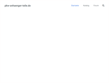 Tablet Screenshot of pkw-anhaenger-teile.de
